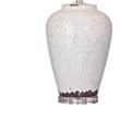 Celburne Table Lamp in Crackled White Finished Ceramic