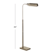 Clatsop Floor Lamp in Antique Brass Finished Metal