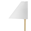 Rutland Modern Styled Metal Floor Lamp with Black Marble Base