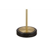 Rutland Modern Styled Metal Floor Lamp with Black Marble Base