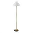 Rutland Modern Styled Metal Floor Lamp with Black Marble Base