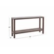 Calum Console Table in Natural Wire Brushed Mango Wood