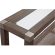 Calum Console Table in Natural Wire Brushed Mango Wood
