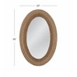 Regatta Engineered Wood Wall Mirror with Natural Jute Rope Frame