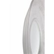 Ocean Isle Wall Mirror in Distressed White Engineered Wood Frame