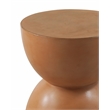 Alejandro Accent Table in Washed Orange Cast Concrete Stone