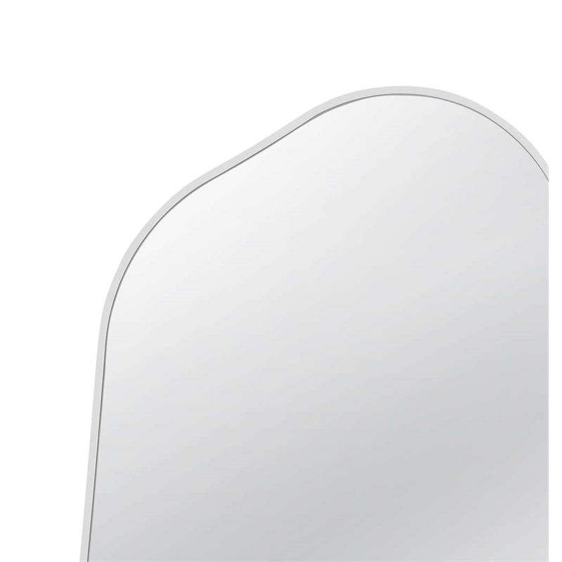 Bassett Mirror Ash Asymmetrical Wall Mirror in White