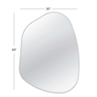 Bassett Mirror Ash Asymmetrical Wall Mirror in White