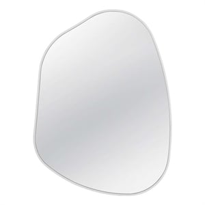 Bassett Mirror Ash Asymmetrical Wall Mirror in White