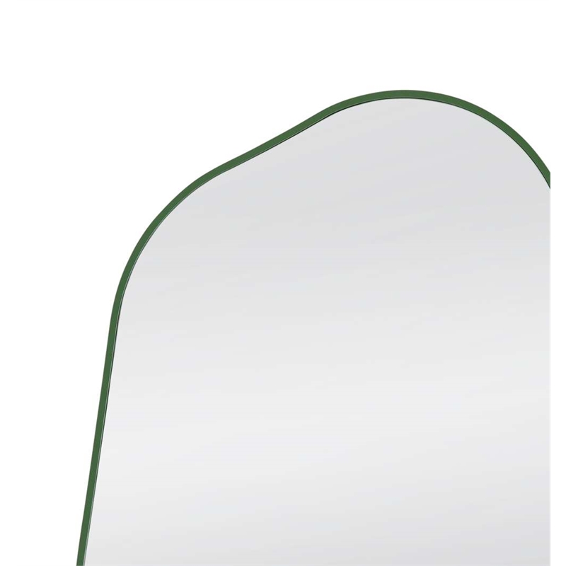 Bassett Mirror Azalea Asymmetrical Wall Mirror in Green