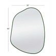 Bassett Mirror Azalea Asymmetrical Wall Mirror in Green