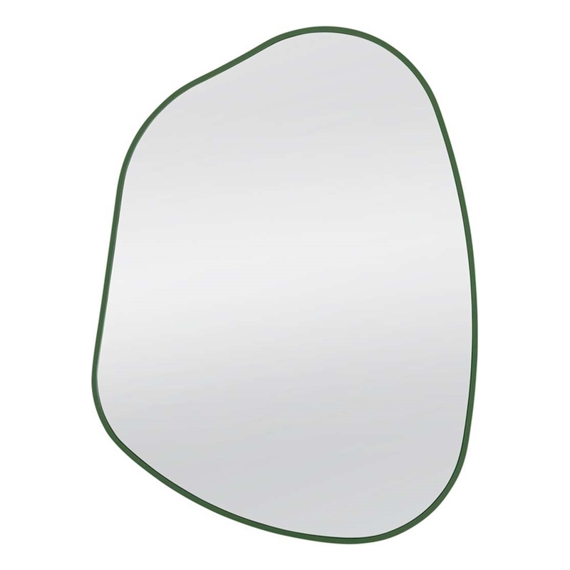Bassett Mirror Azalea Asymmetrical Wall Mirror in Green