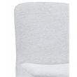 Meyer Dining Chair in Gray Oyster Fabric on Casters