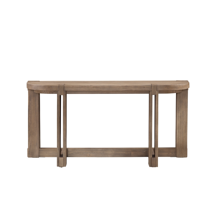 McGuire Console Table in Natural Mindi Wood
