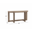 McGuire Console Table in Natural Mindi Wood