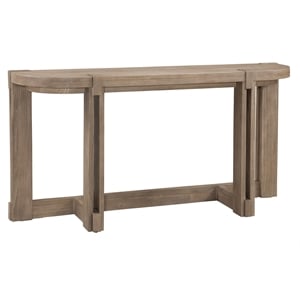 McGuire Console Table in Natural Mindi Wood