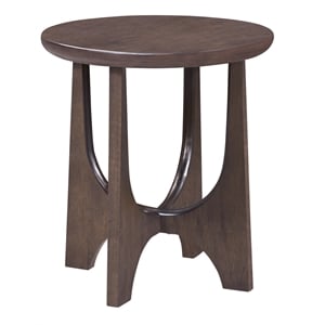 Dunnigan Oak End Table in Antique Brown Oak Wood