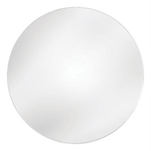 Eltham Oversized Wall Mirror in Matte White Metal Frame