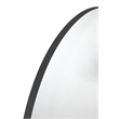 Eltham Oversized Wall Mirror in Matte Black Metal Frame