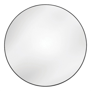 Eltham Oversized Wall Mirror in Matte Black Metal Frame