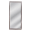 Sophie Modern Floor Mirror - Shiny Silver