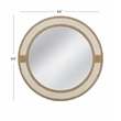 Apolline Engineered Wood Wall Mirror in Natural and White Rope Frame
