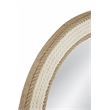 Apolline Engineered Wood Wall Mirror in Natural and White Rope Frame