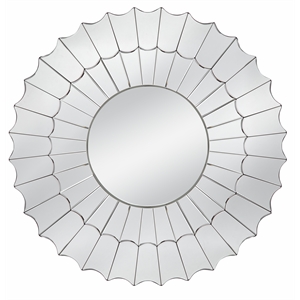 Stringer Wall Mirror with Clear Mirrored Glass Frame