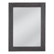Shiva Wall Mirror with Dark Gray Wood Frame
