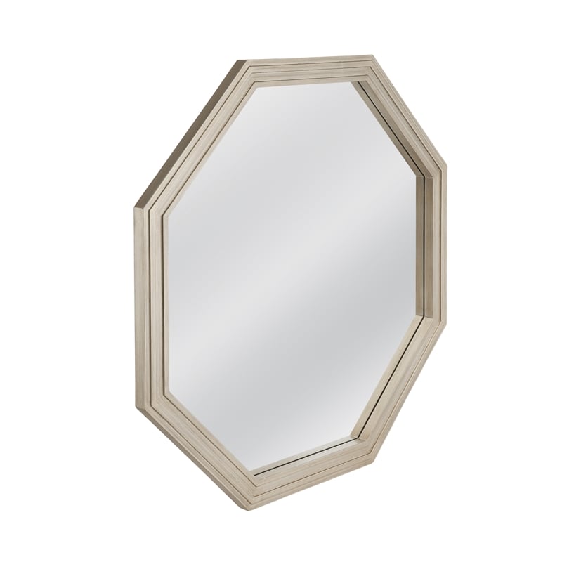 Holiday Engineered Wood Wall Mirror in Plated Silver Frame