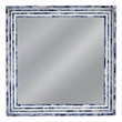 Mabrey Wall Mirror in Blue and Cream Resin and Bone Frame