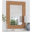 Darlington Wall Mirror in Natural Jute Rope Covered Engineered Wood Frame