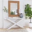 Darlington Wall Mirror in Natural Jute Rope Covered Engineered Wood Frame