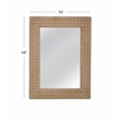 Darlington Wall Mirror in Natural Jute Rope Covered Engineered Wood Frame