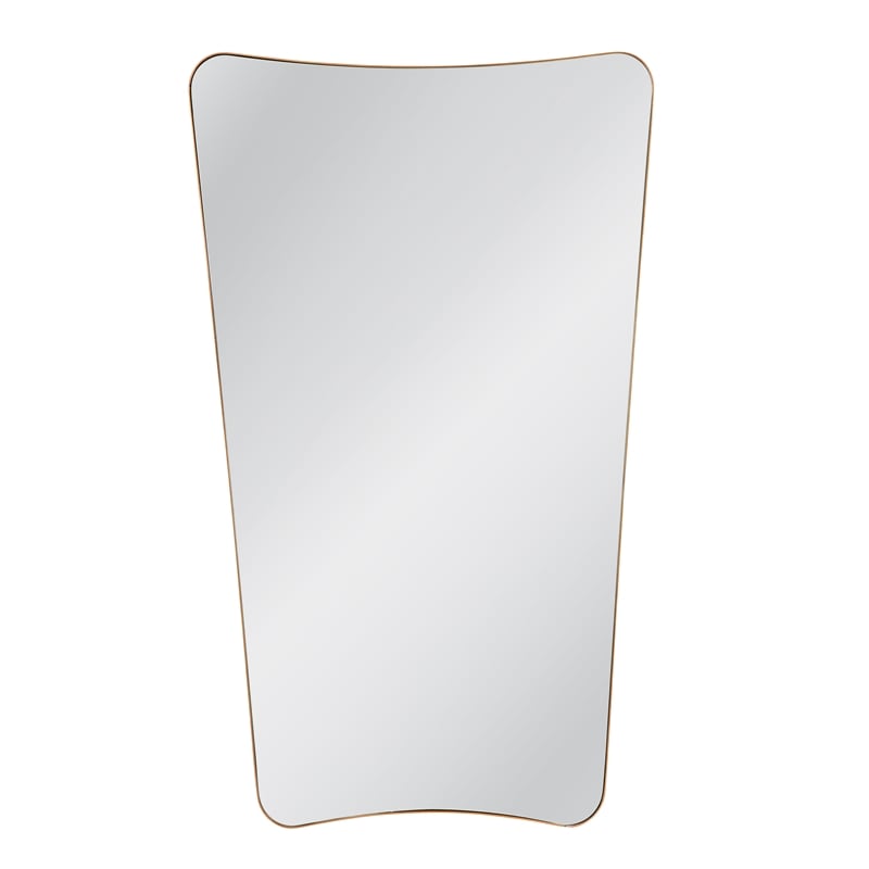 Garcia Wall Mirror in Gold Leaf Metal Frame