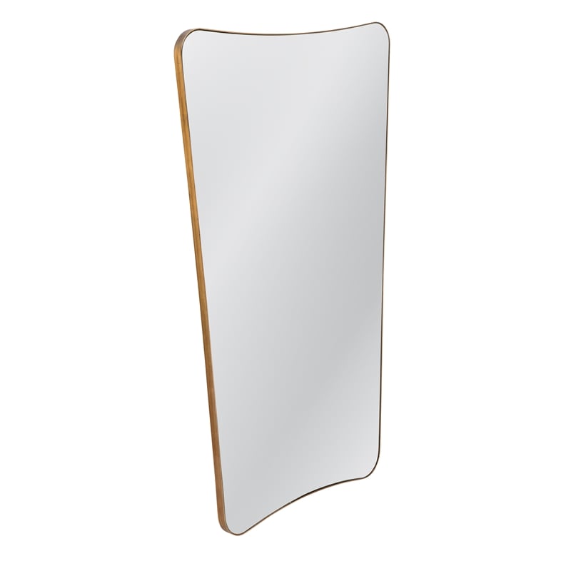 Garcia Wall Mirror in Gold Leaf Metal Frame
