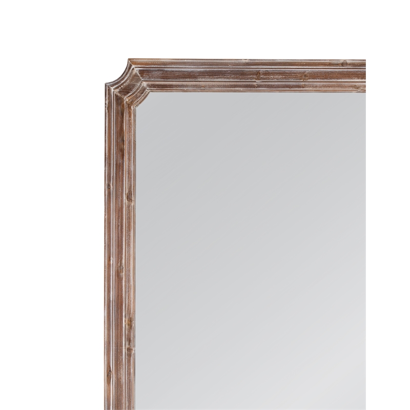 Joss Floor Mirror in Natural Wood