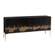 Kali Iron Sideboard in Black Metal