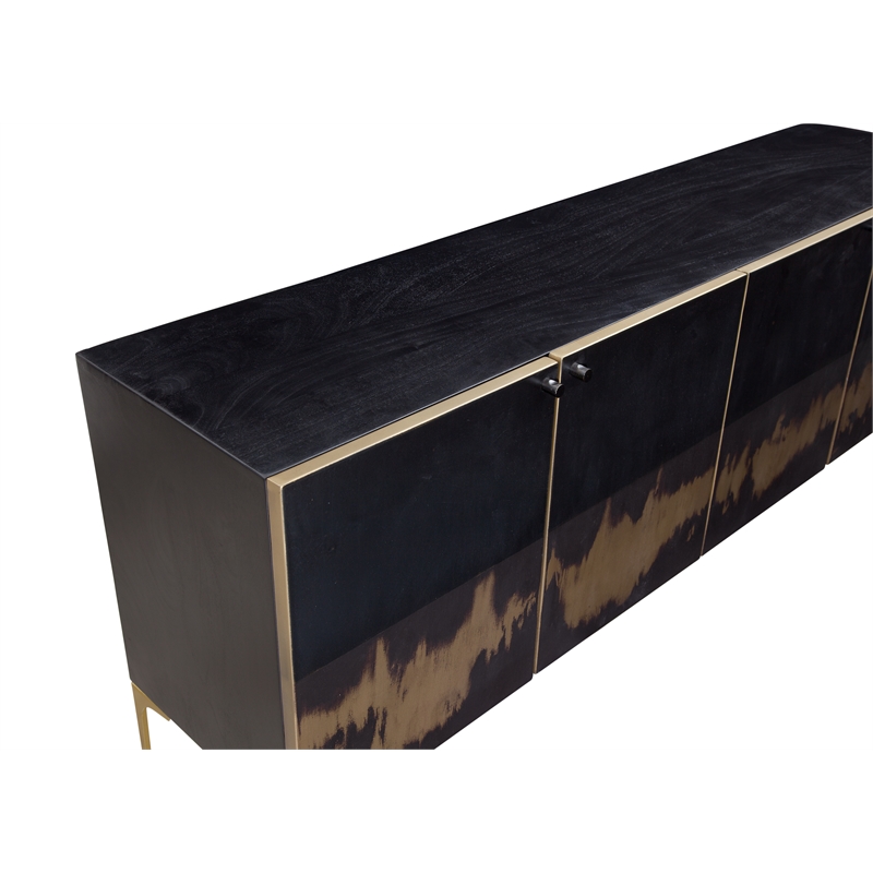 Kali Iron Sideboard in Black Metal