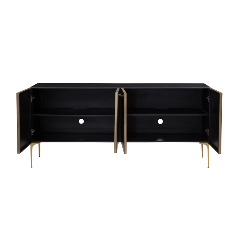 Kali Iron Sideboard in Black Metal