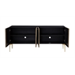 Kali Iron Sideboard in Black Metal