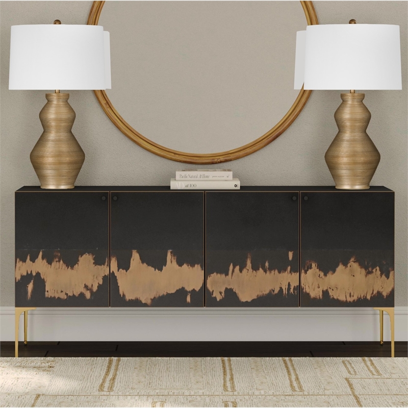 Kali Iron Sideboard in Black Metal