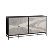 Caspar Iron Sideboard in Black Metal