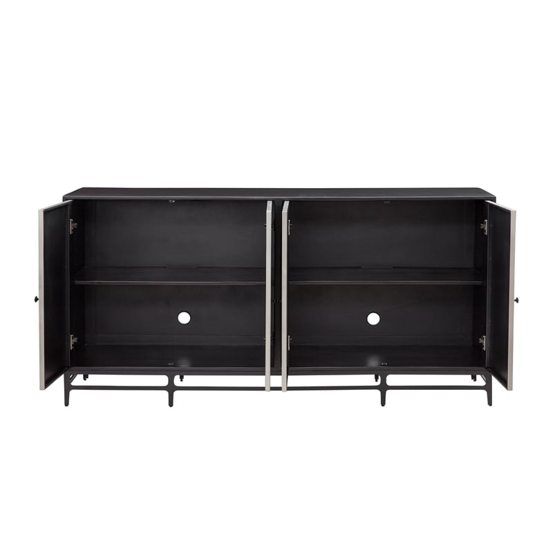 Caspar Iron Sideboard in Black Metal