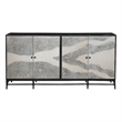 Caspar Iron Sideboard in Black Metal