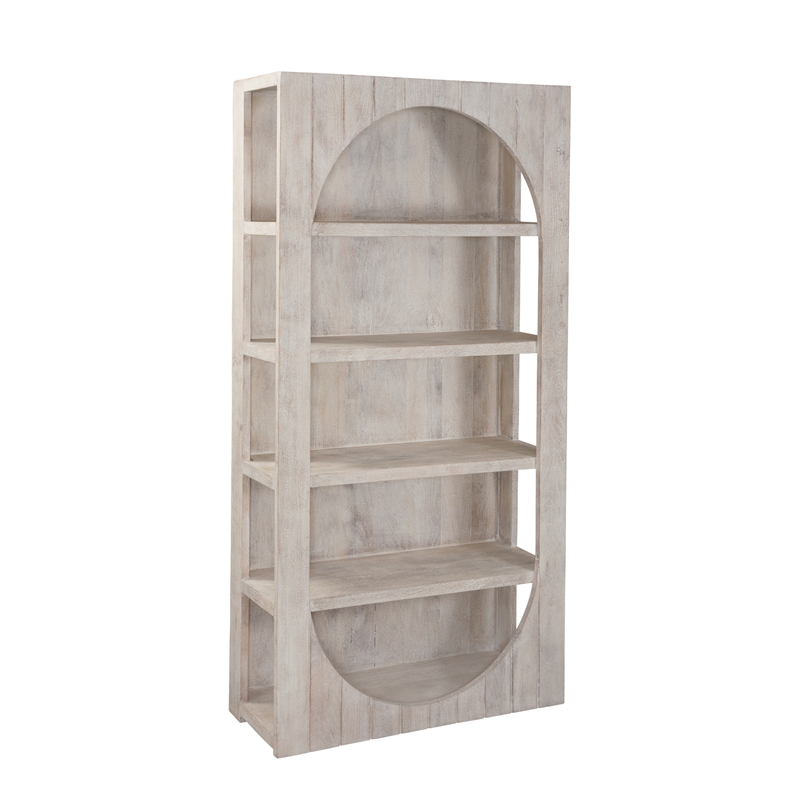 Bali Bookcase in White Resin