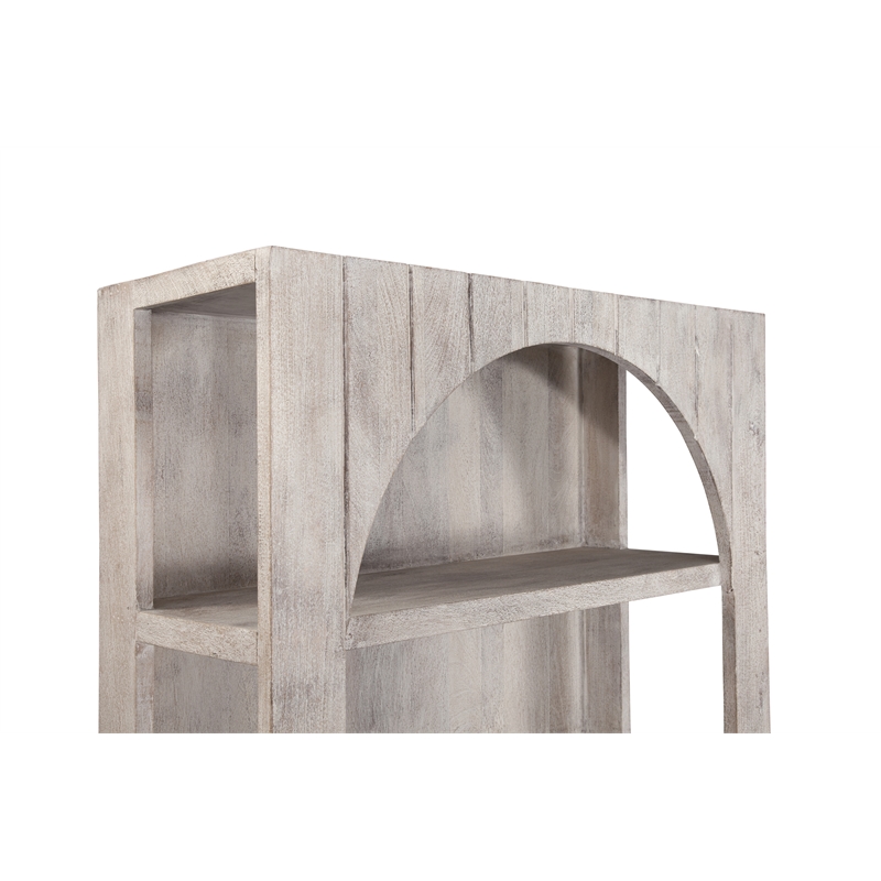 Bali Bookcase in White Resin