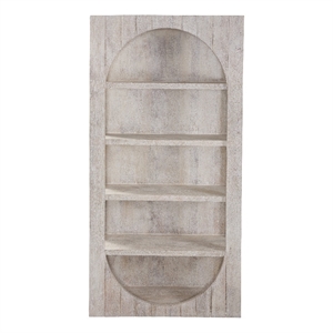 Bali Bookcase in White Resin