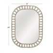 Enya Wall Mirror in White Wood