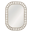 Enya Wall Mirror in White Wood